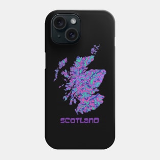 Scotland Map Phone Case