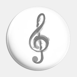 Treble Clef Art Pin