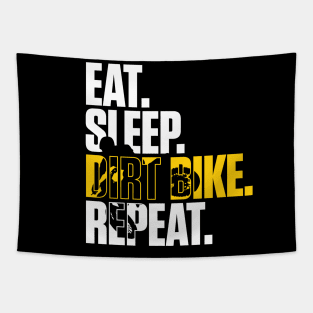 Eat Sleep Dirt Bike Repeat Tapestry