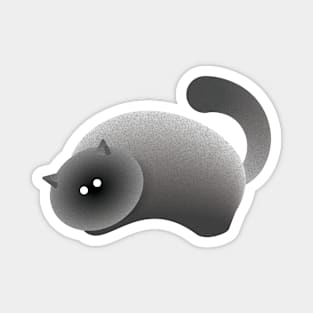 Minimalist cat design Magnet