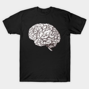 Skull with Brain illustration Sticker / t-shirt  Kids T-Shirt for