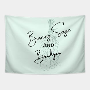 Burning Sage and Bridges Tapestry