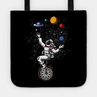 Space Astronaut Juggling Planets Tote