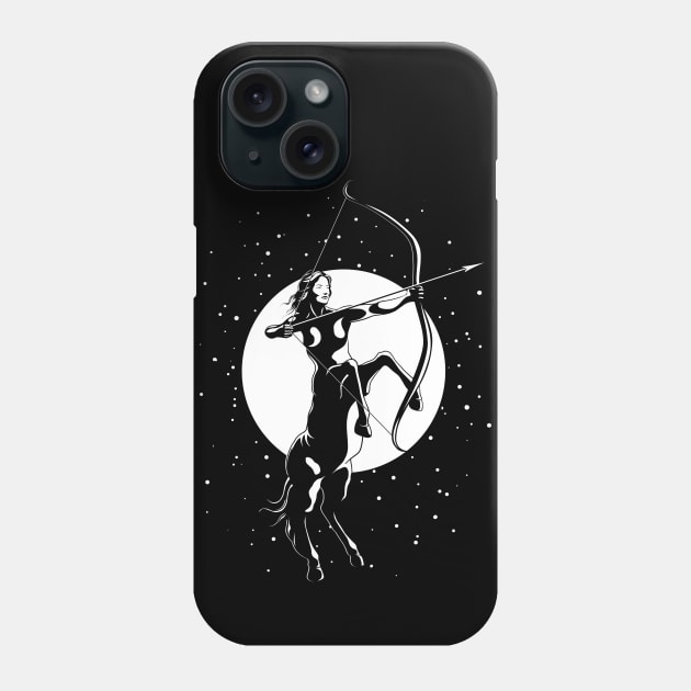 Centaur Archer Woman - Sagittarius Astrological Zodiac Sign Phone Case by TMBTM