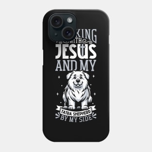 Jesus and dog - Tatra Shepherd Dog Phone Case