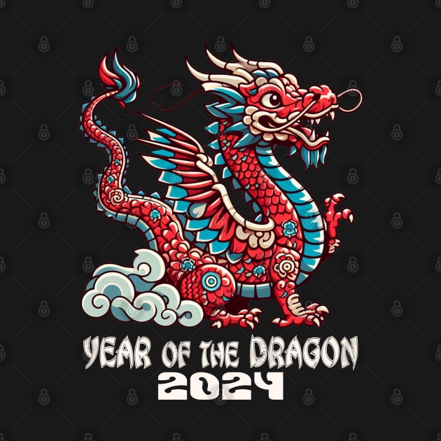 Happy New Year 2024 Chinese New Year 2024 Year of the Dragon by Etopix