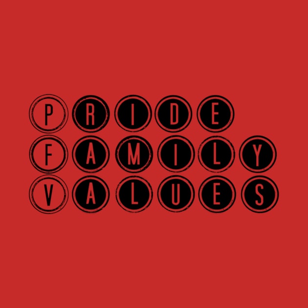 Pride Family Values Logo Tee by PrideFamilyValues