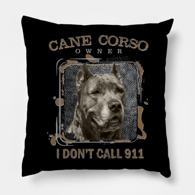 Cane Corso - Italian Mastiff Pillow by Nartissima