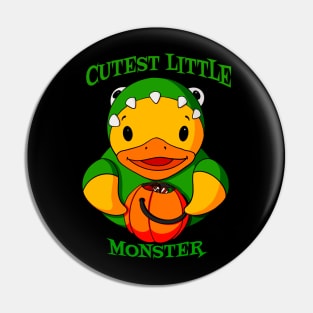 Cutest Little Monster Monster Rubber Duck Pin