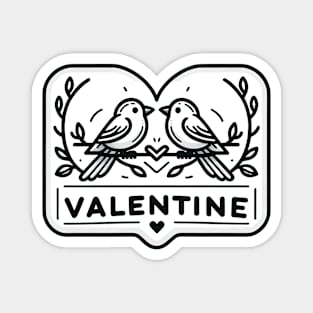 couple bird in love valentine Magnet