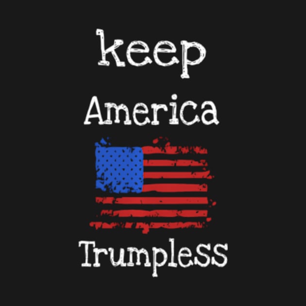 Keep America Trumpless Usa Flag by lam-san-dan