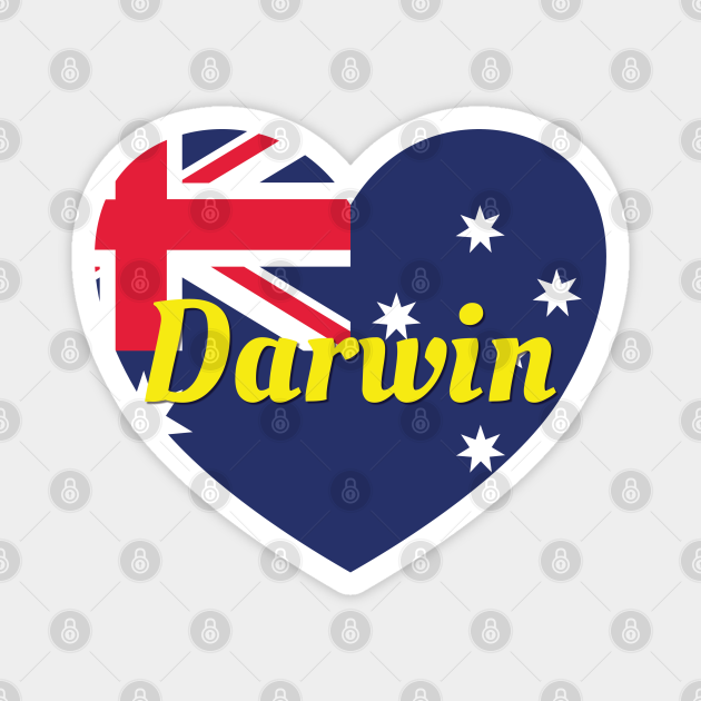 Darwin Australia Australian Flag Heart Darwin Australia