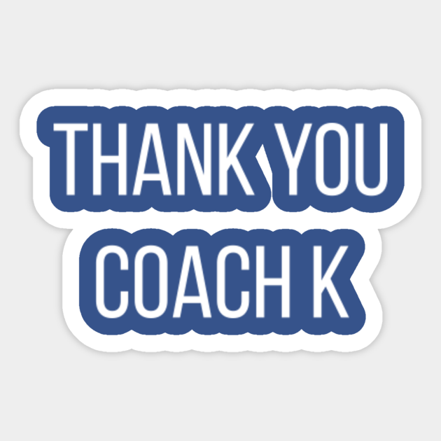 Thank You! - Duke Blue Devils - Sticker