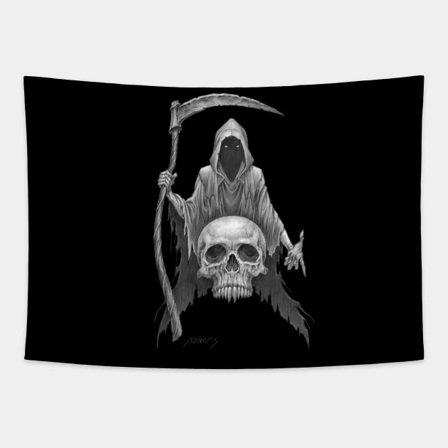 Reaper and Skull Tapestry by Paul_Abrams