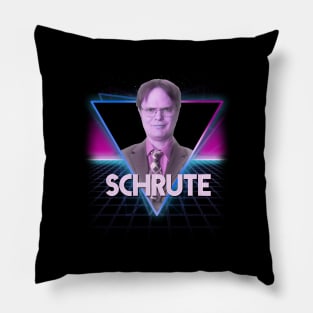 Dwight Schrute Retro 80's Triangle The Office US Pillow