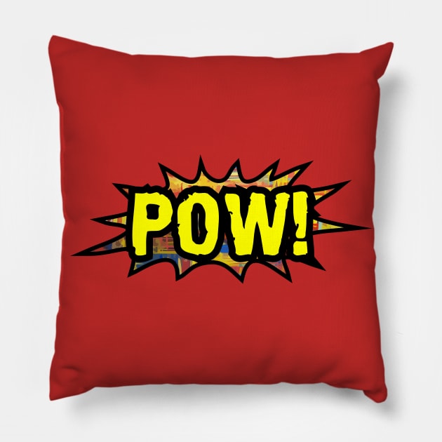 POW POW Pillow by MufaArtsDesigns