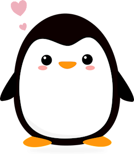 Kawaii Penguin T-Shirt Magnet