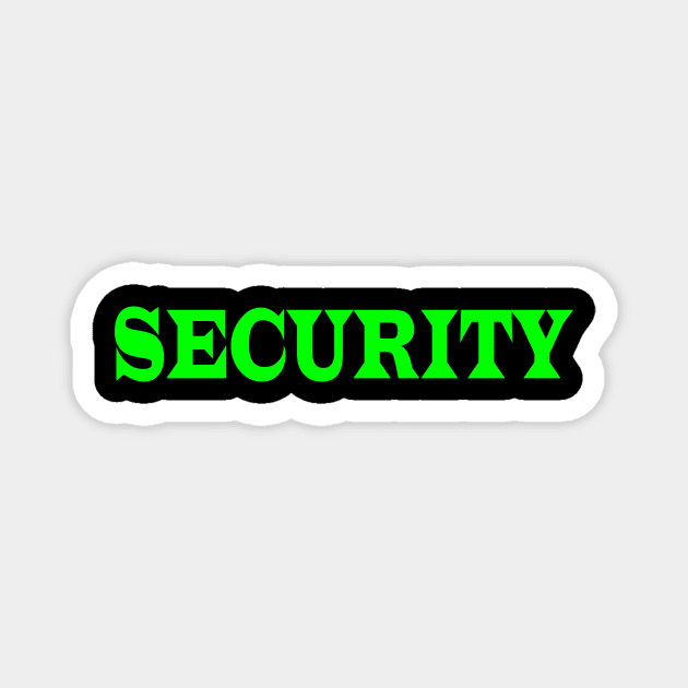 SECURITY Magnet by Milaino