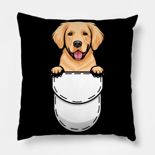 Funny Golden Retriever Pocket Dog Pillow