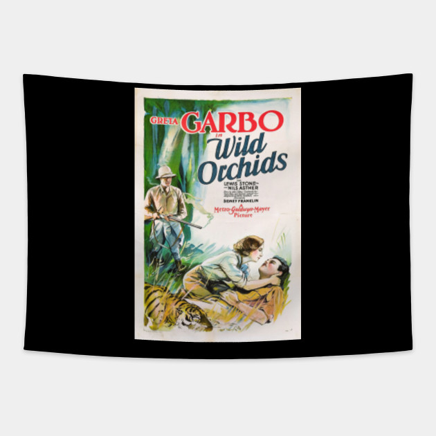 Classic Movie Poster Wild Orchids Movie Art Tapestry Teepublic