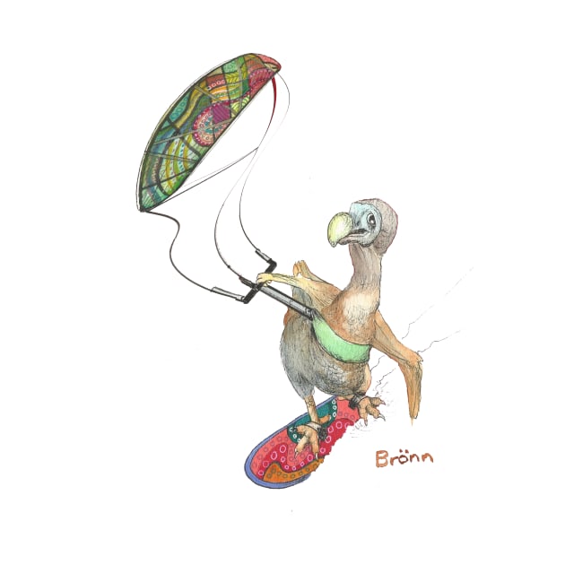 Dodo goes Kitesurfing by The Dodo Gallery
