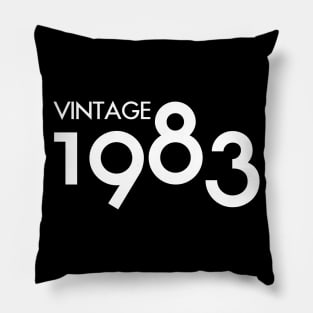 Vintage 1983 Gift 37th Birthday Party Pillow