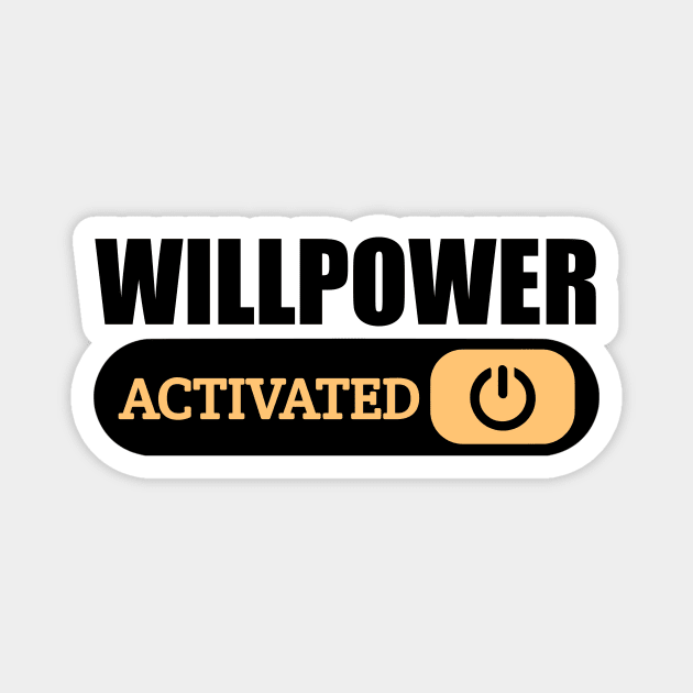 Willpower Activated Magnet by Curator Nation