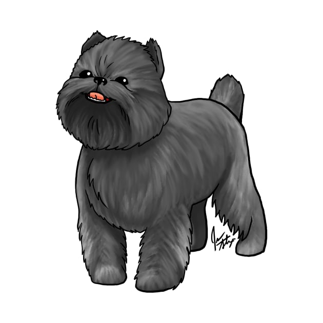 Dog - Brussells Griffon - Black by Jen's Dogs Custom Gifts and Designs