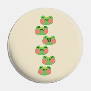 Frog emotions Pin