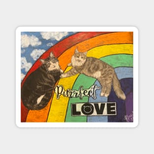 Purrrfect love Magnet