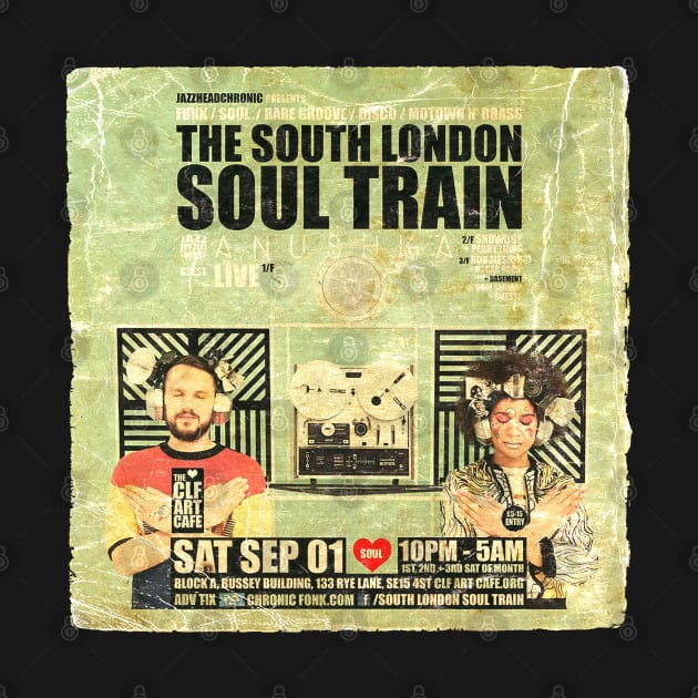 POSTER TOUR - SOUL TRAIN THE SOUTH LONDON 57 by Promags99