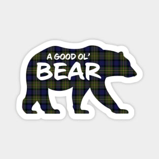 Bear Critter - MacLaren Plaid Magnet