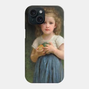 Petite Fille Tenant des Pommes Dans les Mains by William-Adolphe Bouguereau Phone Case