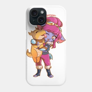 Lil dragon babe and lil cute tamer Phone Case