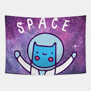 Cat In Space Tapestry