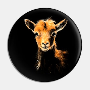 Baby Goat Silhouette #5 Pin