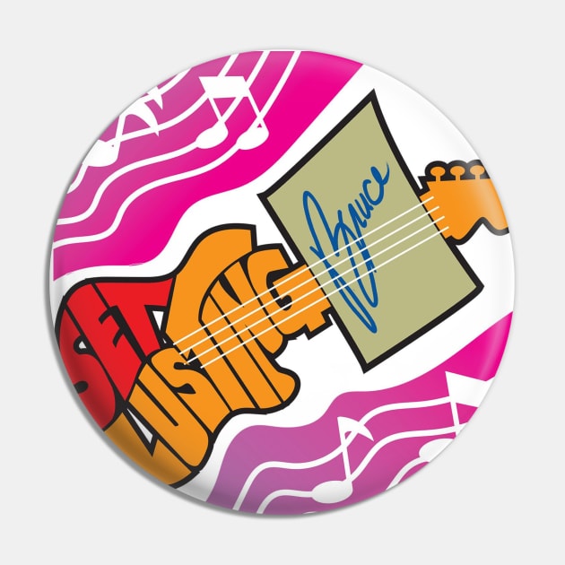 Set Lusting Bruce Podcast Shirt Pin by SouthgateMediaGroup