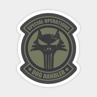 Special Operations Dog Handler (distressed) Magnet