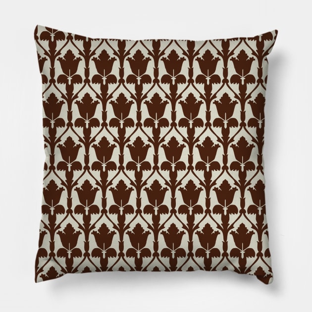 221B Wallpaper, Brown Pillow by LadyCaro1