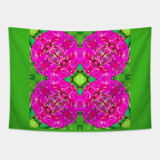 Neon Flower Pattern Tapestry