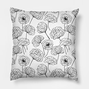 Poppy garden Pillow