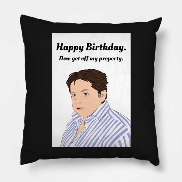 Happy Birthday, Enjoy The Money Pillow by Jakmalone