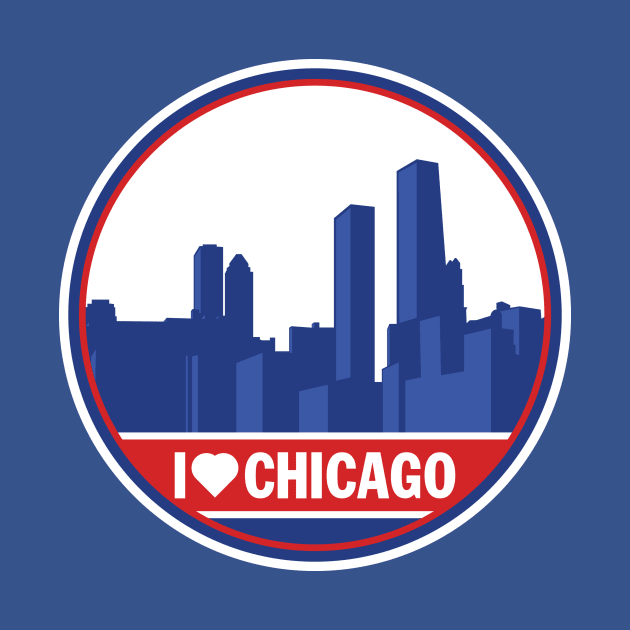 I Love Chicago T-Shirt by HolidayShirts