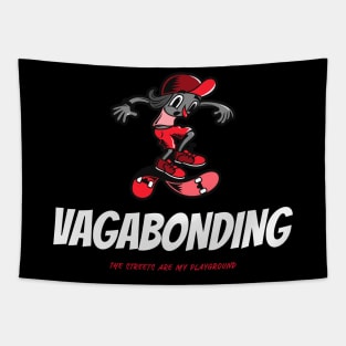 Vagabonding the streets Tapestry