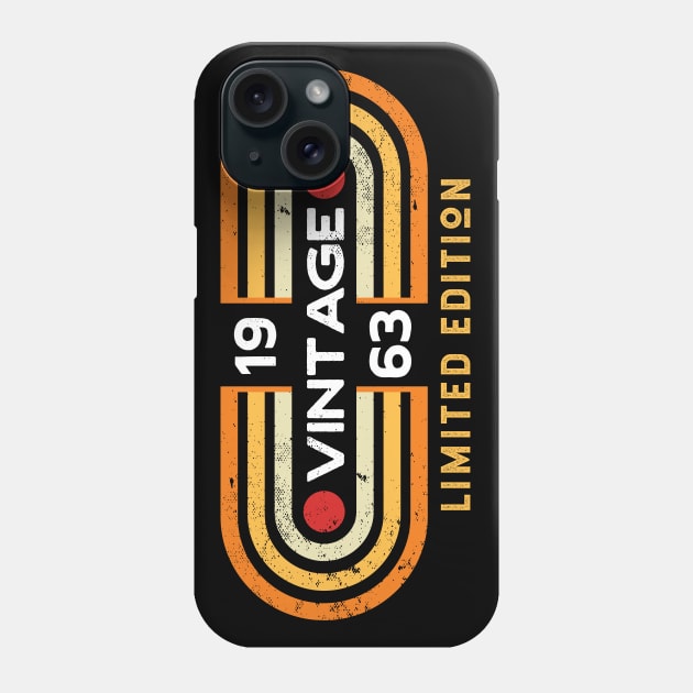 Vintage 1963 | Retro Video Game Style Phone Case by SLAG_Creative