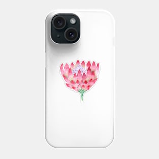 Watercolor Large Floral Proteas Phone Case