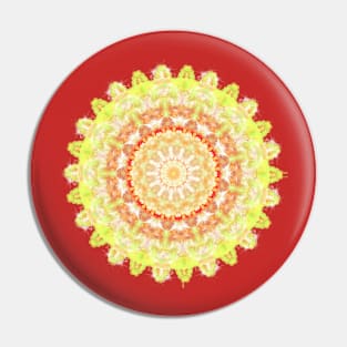 Sun Fire Mandala Pin