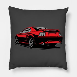 Ford Mustang foxbody pony GT illustration graphics Pillow