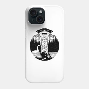 Bigfoot Ufo Abduction Alien Loch Ness Monster Phone Case