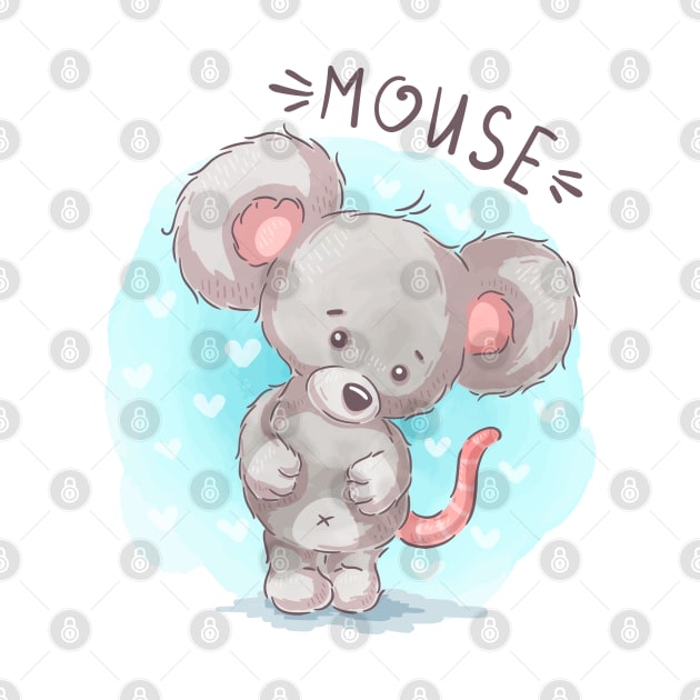 Mouse teddy cartoon by Mako Design 